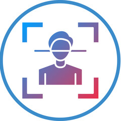 Vector Design Facial Recognition Icon Style