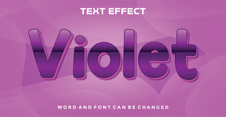Obraz premium Violet editable text effect