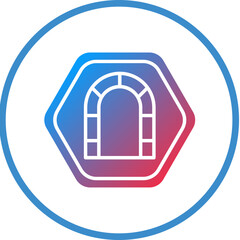 Vector Design Tunnel Icon Style