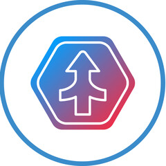 Vector Design Join Road Icon Style