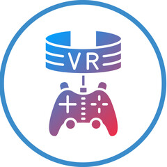 Vector Design Vr Game Icon Style