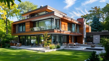 Fototapeta premium house in the garden