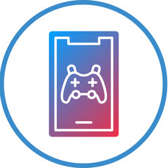 Vector Design Mobile Gaming Icon Style