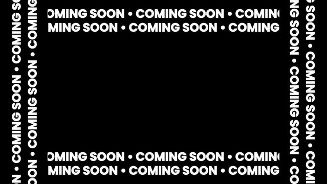 animated text coming soon typography design, Sales shopping social media background 4k video animation