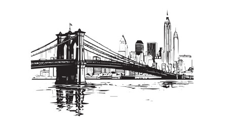 Obraz premium Brooklyn Bridge in New York 