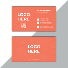 Simple and clean vector design stylish Double-sided Modern,creative Business Card Layout.flat and modern minimalist design and personal use.