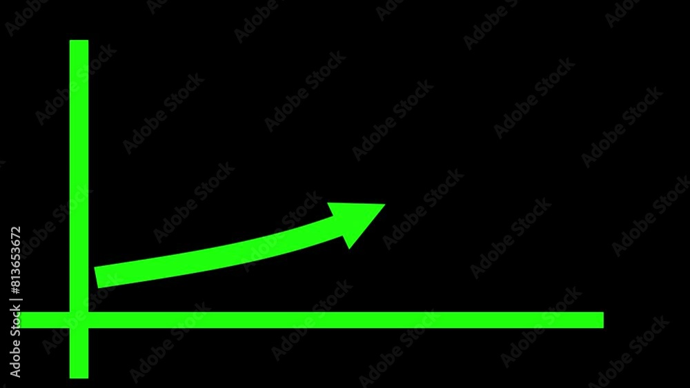 Poster business growth and business success globing graph presentation. abstract business growth graph anim