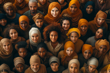 Diverse group of people with different ethnic backgrounds