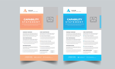 Capability Statement Template Design.