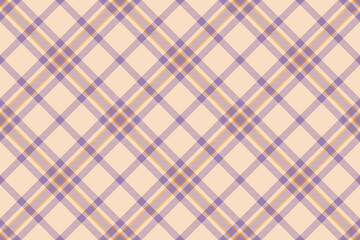 Tartan plaid background, diagonal check seamless pattern. Vector fabric texture for textile print, wrapping paper, gift card, wallpaper.