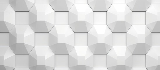 Fototapeta premium Sleek Geometry: Minimalistic White Background with Stylish Geometric Illustration