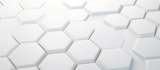 Naklejka premium Contemporary Elegance: Simple and Stylish White Geometric Background Illustration