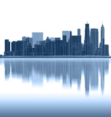 architectural landscape city 3d rendering