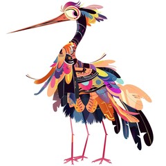 Bird ethnic fusion fashion