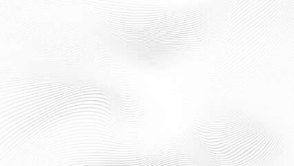 Abstract  white and gray color, modern design stripes background with curve lines, wavy pattern. Vector illustration.