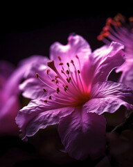 close up of azalea  flower