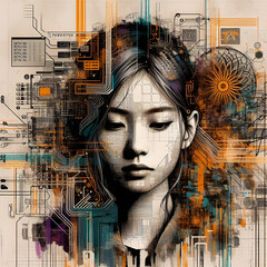 Une femme programmeuse