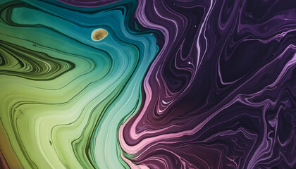 Dynamic Swirls of Vivid Acrylic Liquid Paint Textures: Bold Hues and Emotional Abstract an artwork created with generative AI tools