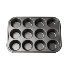 Mini Fluted Tube Cake Pan, Nonstick Bowl Pan on Isolated transparent background png. generated with AI