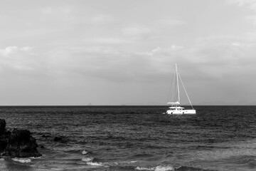 sailboat in the sea