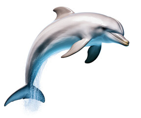 Obraz premium dolphin isolated on transparent background