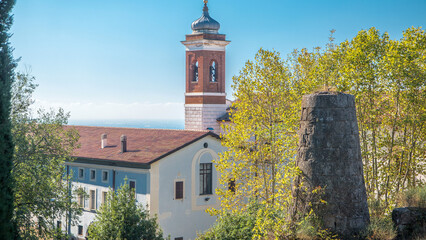 Tomb of the Horatii and Curiatii in beautiful town of Albano Laziale timelapse, Italy