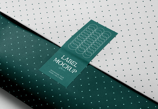 Wrapping Paper in Perspective Mockup
