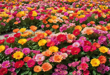 a field of flowers with the words quot flowers quot on the bottom