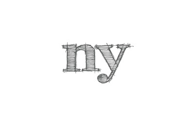 Alphabet letters Initials Monogram logo NY, YN, N and Y