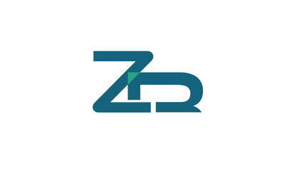 Alphabet letters Initials Monogram logo ZR, RZ, Z and R