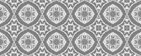 Fototapeta premium Simple Bohemian Pattern. Ethnic Hand Brush. Ethnic Ikat Doodle Brush. Abstract Stripe Ink Pattern. Black Color Native Wavy Batik. Seamless Ikat Watercolor Design. Gray Colour Ink Scribble Pattern.