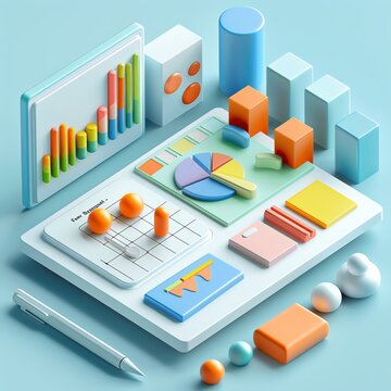 regression analysis with treatment effectiveness evaluation 3D render