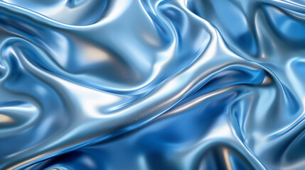 Obraz premium Close-up of rippled beige silk fabric with soft folds.