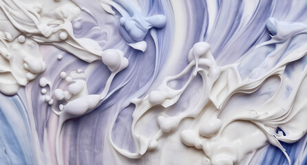 Dynamic Swirls of Vivid Acrylic Liquid Paint Textures: Bold Hues and Emotional Abstract an artwork created with generative AI tools
