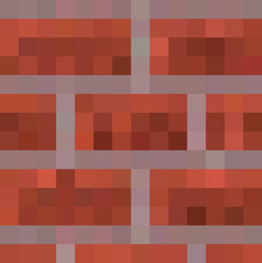 Brick pixel square pattern
