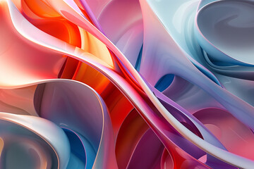 3d abstract background with modern colours and modern shapes