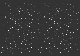 Fondo de copos o círculos blancos en fondo negro.