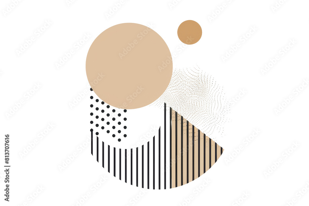Aufkleber a colorful abstract design with a circle in the middle and a few other shapes surrounding it. the de