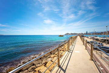 Obraz premium Benidorm Playa Poniente, West Beach