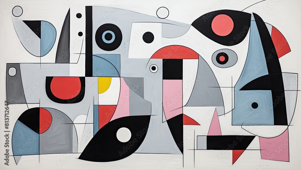 Aufkleber dynamic geometry: vector artwork featuring abstract shapes and lines in various colors