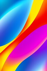 Obraz premium Modern vibrant geometric abstract colorful trendy background