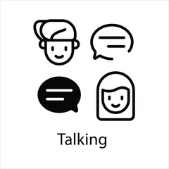 Talking Vector icon 