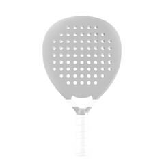 Mockup raquette de padel, raquette de padel blanche, raquette de padel de face