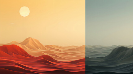 DOON: Abstract 3d Background, Day and Night