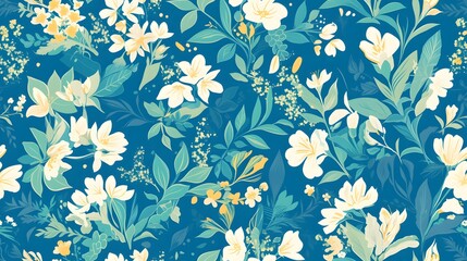 Sweet flower watercolor seamless pattern.soft pastel colors water color seamless pattern for beauty products or other.