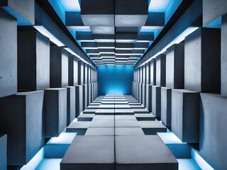 Fototapeta premium abstract interior of the future