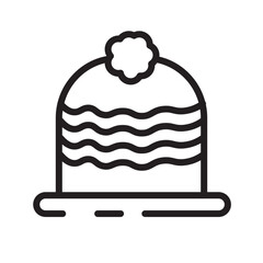 Beanie Hat Pompon Line Icon