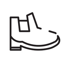 Boot Casual Fashion Line Icon