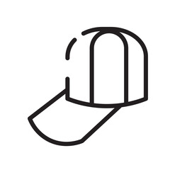 Cap Hat Head Line Icon
