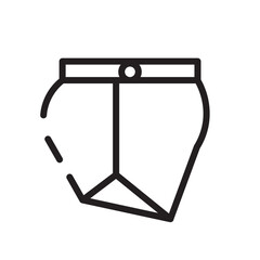 Casual Clothes Fashion Line Icon